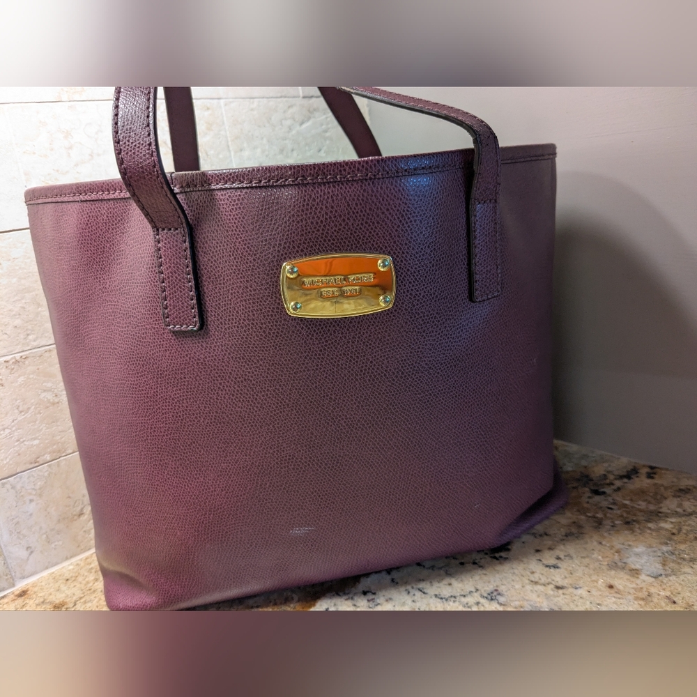 Michael Kors wine colored bag